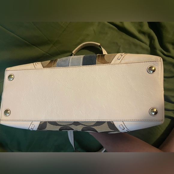 COACH SIGNATURE HAMPTON JACQUARD SUEDE STRIPE - Picture 6 of 13